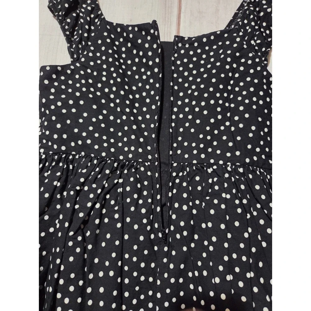 Girls 16 Black Polka Dot Butterfly Dress Party Bonnie Jean‎